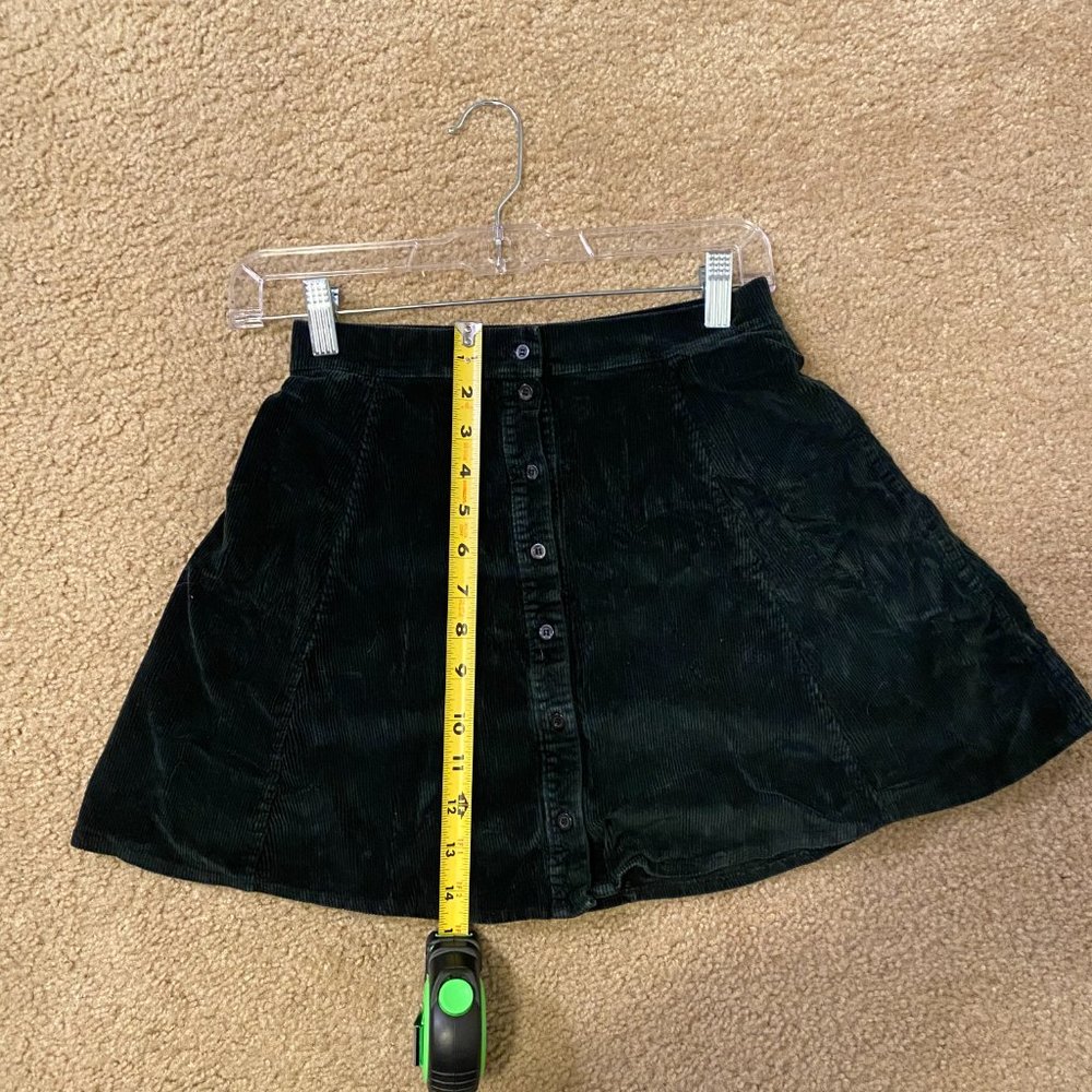 Brandy Melville Black Corduroy Skirt